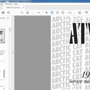 1999 Arctic Cat ATV Service Manual - PDF DOWNLOAD