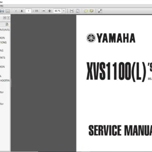 1999 Yamaha XVS1100L Service Repair Manual - PDF DOWNLOAD