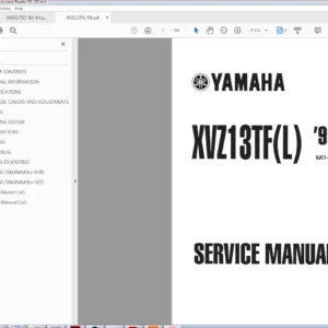 1999 Yamaha XVZ13TFL Service Manual - PDF DOWNLOAD