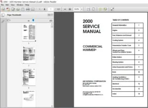 2000 - 2003 Hummer Commercial Service Manual - PDF DOWNLOAD