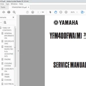 2000 Yamaha YFM400FWAM Service Manual - PDF DOWNLOAD