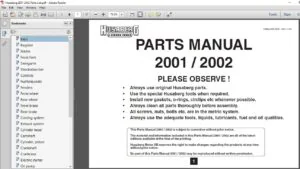 2001-2003 Husaberg FE400 FE501 FE600 FE650 FS400 FC550 FS650 FX650 Service Manual - PDF DOWNLOAD