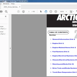 2001 Arctic Cat Snowmobiles Service Manual - PDF DOWNLOAD