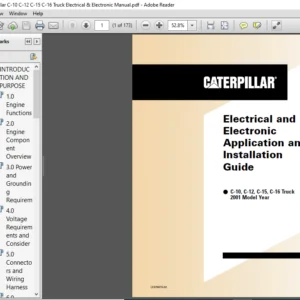 2001 Caterpillar C 10 C 12 C 15 C 16 Truck Electrical & Electronic Manual - PDF DOWNLOAD