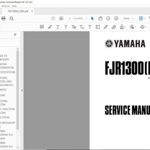 2001 Yamaha FJR1300N Service Manual - PDF DOWNLOAD