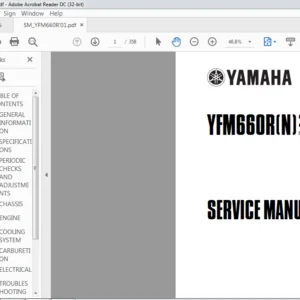 2001 Yamaha YFM660R(N) Service Repair Manual - PDF DOWNLOAD