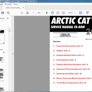 2002 Arctic Cat Snowmobile Service Manual - PDF DOWNLOAD