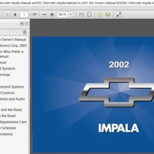 2002 Chevrolet Impala Owner’s Manual - PDF DOWNLOAD