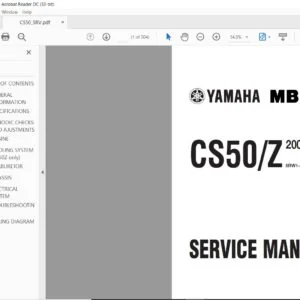 2002 Yamaha CS50Z Service Manual - PDF DOWNLOAD