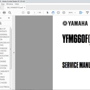 2002 Yamaha YFM660F(P) Service Manual - PDF DOWNLOAD