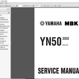 2002 Yamaha YN50 Service Manual - PDF DOWNLOAD