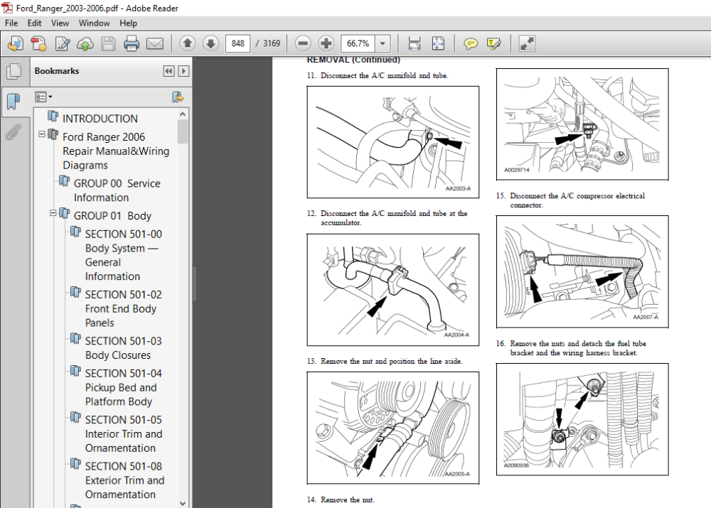 ford ranger t6 repair manual pdf free download