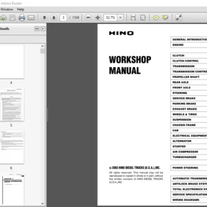 2003 HINO TRUCK FA FB SERIES WORKSHOP MANUAL - PDF DOWNLOAD