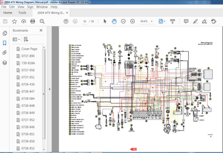 2004 Arctic Cat ATV Wiring Diagrams Manual - PDF DOWNLOAD