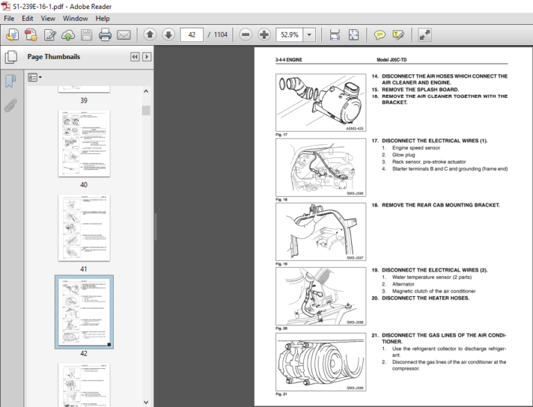 2004 HINO TRUCK FA FB SERIES WORKSHOP MANUAL - PDF DOWNLOAD ...