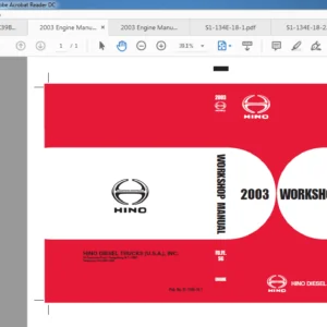 2003 HINO TRUCK FD FE SG WORKSHOP MANUAL - PDF DOWNLOAD