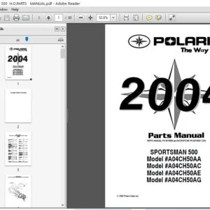 2004 Polaris Sportman Parts Manual - PDF DOWNLOAD