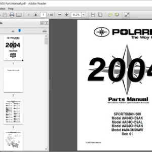 2004 Polaris Sportsman 600 Parts Manual - PDF DOWNLOAD