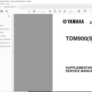 2004 Yamaha TDM900S SUPPLEMENTARY Service Manual - PDF DOWNLOAD