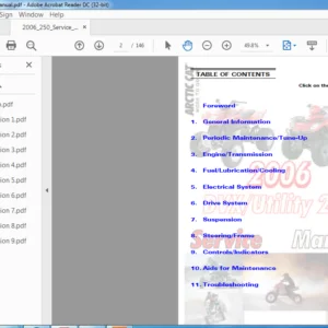 2006 Arctic Cat ATV 250 Service Manual - PDF DOWNLOAD