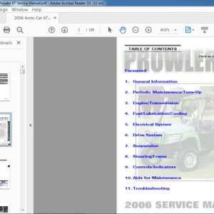 2006 Arctic Cat ATV Prowler XT Service Manual - PDF DOWNLOAD