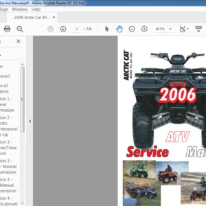 2006 Arctic Cat ATV Service Manual - PDF DOWNLOAD