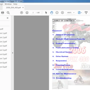 2006 Arctic Cat DVX 400 ATV Service Manual - PDF DOWNLOAD