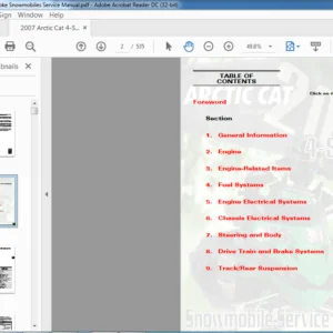 2007 Arctic Cat 4-Stroke Snowmobiles Service Manual - PDF DOWNLOAD