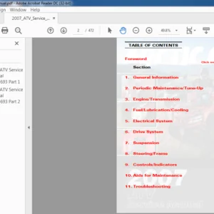 2007 Arctic Cat ATV Service Manual - PDF DOWNLOAD