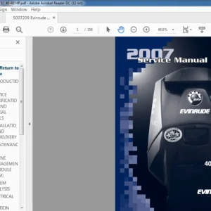 2007 Evinrude 40 50 60 HP Service Manual - PDF DOWNLOAD