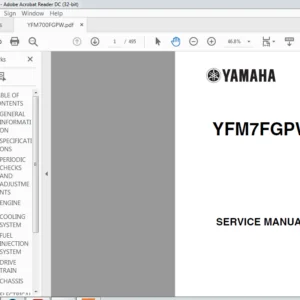 2007 Yamaha YFM7FGPW Service Repair Manual - PDF DOWNLOAD