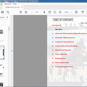 2008 Arctic Cat 366 ATV Service Manual - PDF DOWNLOAD