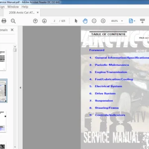 2008 Arctic Cat ATV Service Manual - PDF DOWNLOAD