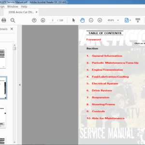 2008 Arctic Cat DVX 50 ATV Service Manual - PDF DOWNLOAD