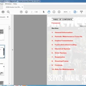 2008 Arctic Cat DVX 90 ATV Service Manual - PDF DOWNLOAD