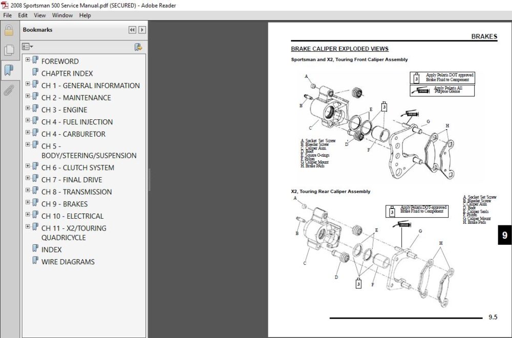 2008 Polaris Sportsman 500 Service Manual PDF DOWNLOAD HeyDownloads