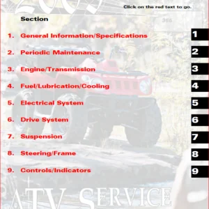 2009 Arctic Cat 366 ATV Service Manual - PDF DOWNLOAD