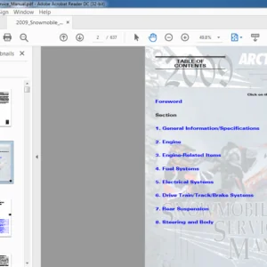 2009 Arctic Cat Snowmobiles Service Manual - PDF DOWNLOAD