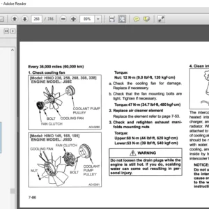 2009 HINO TRUCK OWNERS WORKSHOP MANUAL - PDF DOWNLOAD