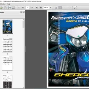 2009 Sherco Se 4.5i - 5.1i-F Enduro Service Manual - PDF DOWNLOAD