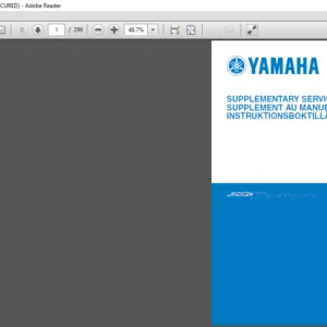 2009 Yamaha RST90GTY RST90TFY Supplementary Service Manual - PDF DOWNLOAD