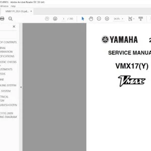 2009 Yamaha VMX17Y Service Manual - PDF DOWNLOAD