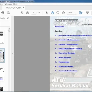 2010 Arctic Cat 366 ATV Service Manual - PDF DOWNLOAD