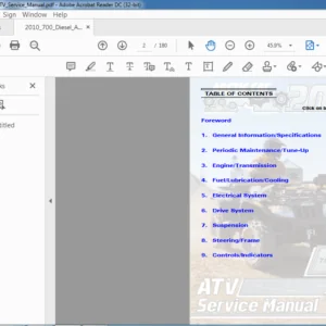 2010 Arctic Cat 700 Diesel SD ATV Service Manual - PDF DOWNLOAD