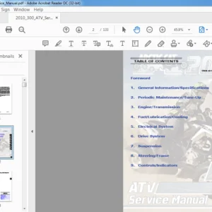 2010 Arctic Cat ATV 300 Utility DVX 300 Service Manual - PDF DOWNLOAD