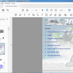 2010 Arctic Cat Snowmobiles Service Manual - PDF DOWNLOAD