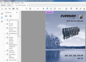 2010 Evinrude 200 225 250 300 HP Service Manual - PDF DOWNLOAD