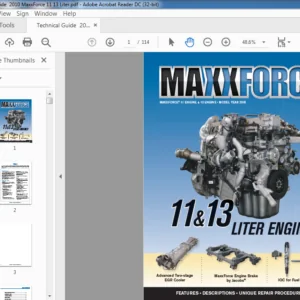 2010 MaxxForce 11 & 13 Liter Engine Technical Manual - PDF DOWNLOAD