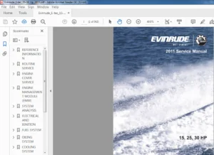 2011 Evinrude 15 25 30 HP Service Manual - PDF DOWNLOAD
