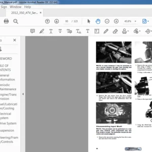 2012 Arctic Cat 350 ATV Service Manual - PDF DOWNLOAD